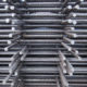 Steel Rebars for reinforced concrete.steel reinforcement bar texture in construction site.