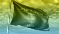 Photo of the Oregon state flag.