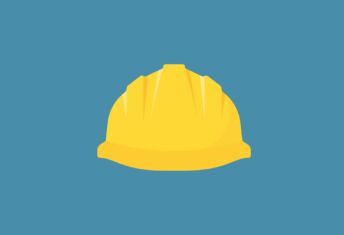 Image of a yellow hard hat.