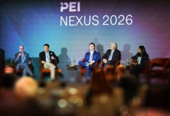 (L-R) Temple Fennell, Clean Energy Ventures; Mike Fang, Kronyx Capital Partners; Sam Gibson, Hadron Energy; Robert Schultz, Capricorn Investment Group; Nikita Singhal, Blue Owl Capital