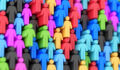 Group of people. Multicolor people's background. Teamwork and unity concept.