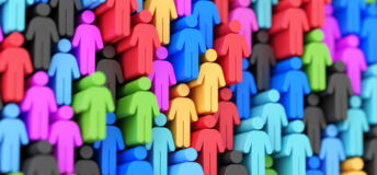 Group of people. Multicolor people's background. Teamwork and unity concept.