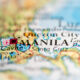 Manila, Philippines highlighted on a world map.
