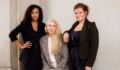 Photo of Unconventional Ventures' general partners (L-R) Nora Bavey, Alexis Horowitz-Burdick and Thea Messel.