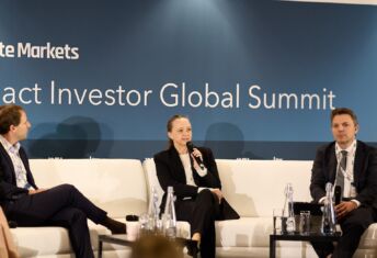 Investors warn of data centres’ ‘huge exuberance’ (L-R) Jonathan Hirschtritt, GCM Grosvenor; Anja Gräf, HSBC; Ralf Rank, Reinova Partners