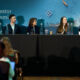 Marine investments are ‘entering the mainstreamโ (L-R) Binyamin Ali, Agri Investor; Paul Hewat, Collective Action; Amy Novogratz, Aqua-Spark; Rosie Wardle, Synthesis Capital; Chris Gorell Barnes, Ocean14 Capital