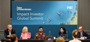 (L-R) Daniel Dickens, Meridian Health Ventures; Anna Shiel, Better Society Capital; Hatim Abdulhussein, Health Innovation Kent Surrey Sussex; Rana Modarres, M&G Investments